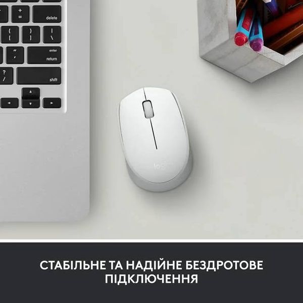 Миша LOGITECH M171 Wireless Mouse - White 327648 фото