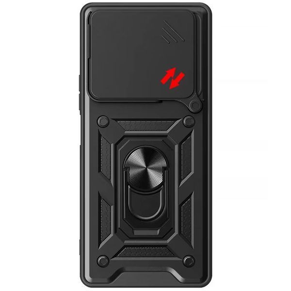 Чохол Ummi Camshield Serge Ring для Xiaomi Redmi 13 4G / Poco M6 4G Чорний 390747 фото