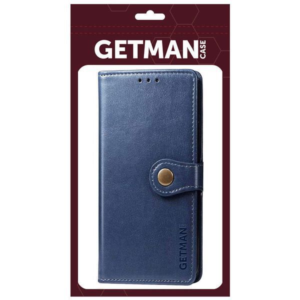 Шкіряний чохол книжка GETMAN Gallant (PU) для Tecno Spark Go 2023 Синій 268114 фото