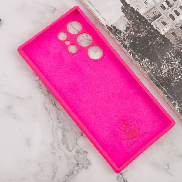 Чохол Silicone Cover Lakshmi Full Camera (AAA) для Samsung Galaxy S24 Ultra Рожевий / Barbie pink 286931 фото