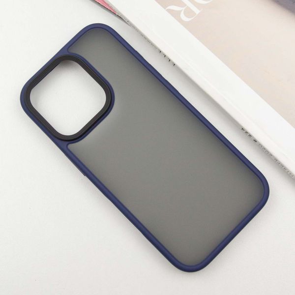 TPU+PC чохол Metal Buttons для Apple iPhone 16 Pro Max (6.9") Синій 318276 фото