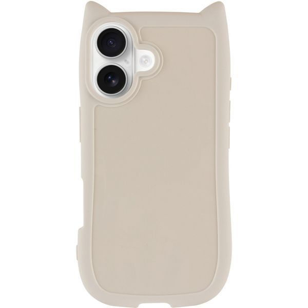 Чохол TPU Cat для Apple iPhone 16 (6.1") Antique White 357645 фото