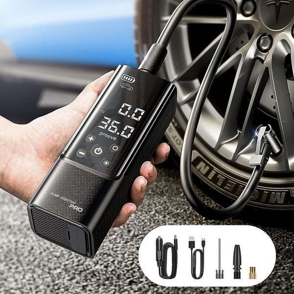 Автомобильный насос Proove Pump Assistant Pro 120W 7500mAh (PPAP80010901) Black 317182 фото