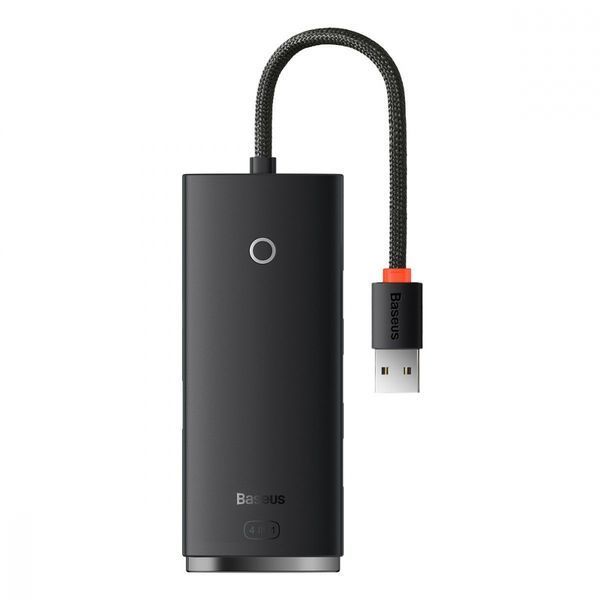 HUB Baseus Lite Series 4-in-1 Black (USB-A To USB 3.0*4) (0.25m) (WKQX030001) 268490 фото
