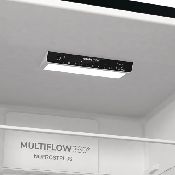 Холодильник з нижн. мороз. камерою Gorenje, 200х60х60см, 2 двері, 235( 96)л, А++, NoFrost+ , LED дисплей, Зона св-ті, чорний (NRK6202EBXL4) 375362 фото