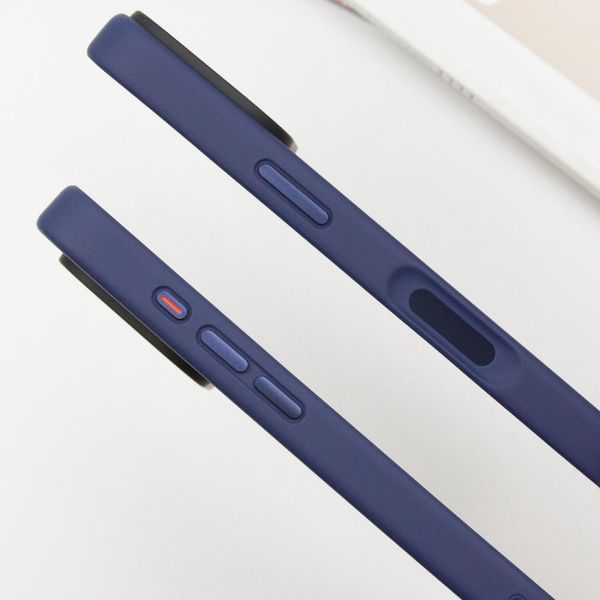 TPU+PC чохол Metal Buttons для Apple iPhone 16 Pro Max (6.9") Синій 318276 фото