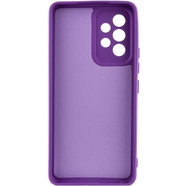 Чохол TPU GETMAN Liquid Silk Full Camera для Samsung Galaxy A53 5G Фіолетовий / Purple 345339 фото