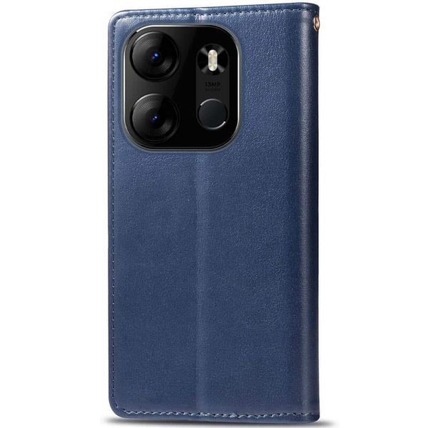 Шкіряний чохол книжка GETMAN Gallant (PU) для Tecno Spark Go 2023 Синій 268114 фото