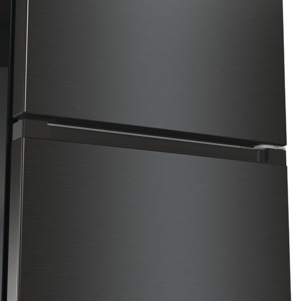 Холодильник з нижн. мороз. камерою Gorenje, 200х60х60см, 2 двері, 235( 96)л, А++, NoFrost+ , LED дисплей, Зона св-ті, чорний (NRK6202EBXL4) 375362 фото