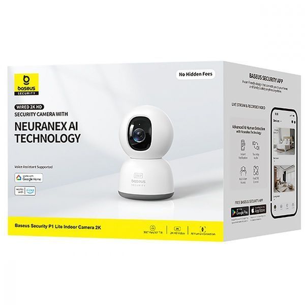 Камера Baseus Security P1 Lite Indoor 2K (S0TV002132) White 347082 фото