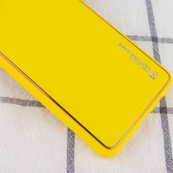 Шкіряний чохол Xshield для Samsung Galaxy S24 Ultra Жовтий / Yellow 288502 фото