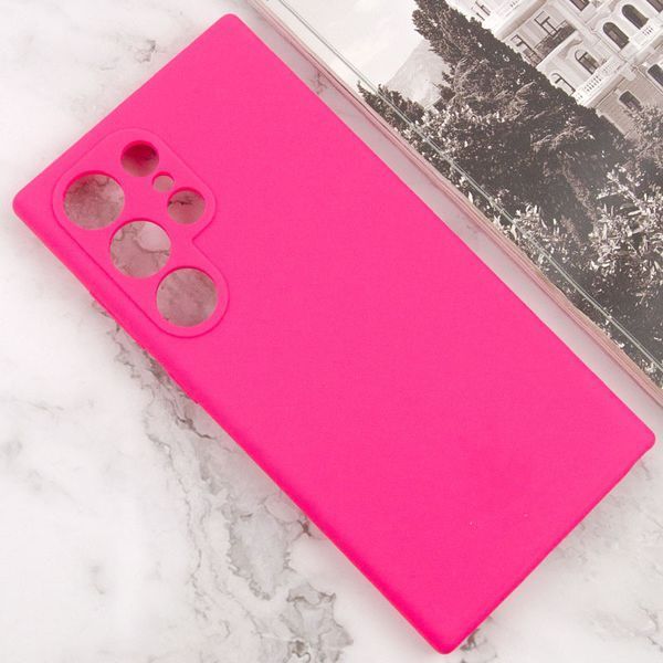 Чохол Silicone Cover Lakshmi Full Camera (AAA) для Samsung Galaxy S24 Ultra Рожевий / Barbie pink 286931 фото