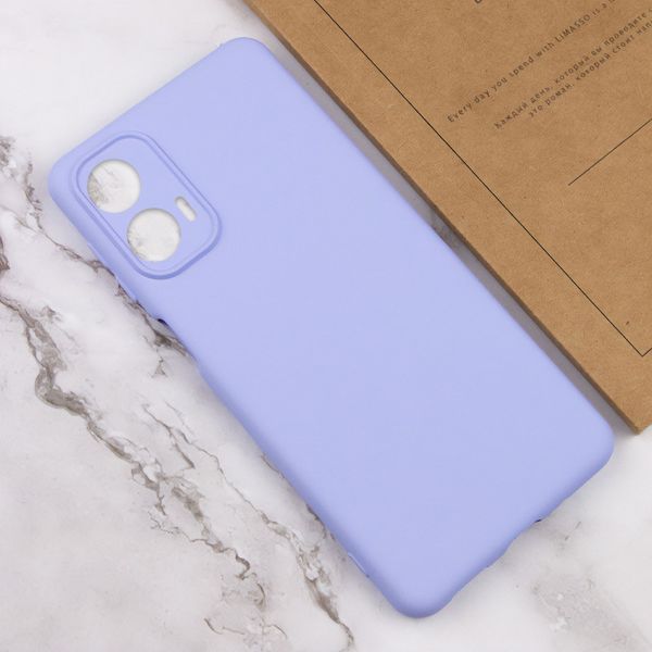 Чохол Silicone Cover Lakshmi Full Camera (AA) для Motorola Moto G24 Бузковий / Dasheen 315840 фото