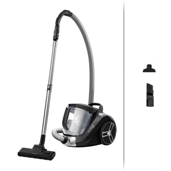 Пилосос Rowenta контейнерний Compact Power XXL Classic + Kit, 900Вт, конт пил -2.5л, HEF system, чорний (RO4B25EA) 376106 фото