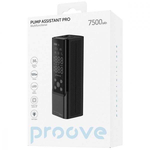 Автомобильный насос Proove Pump Assistant Pro 120W 7500mAh (PPAP80010901) Black 317182 фото
