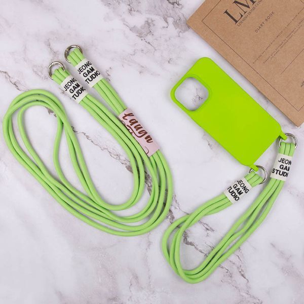 Чохол TPU two straps California для Apple iPhone 12 Pro / 12 (6.1") Салатовий 255729 фото