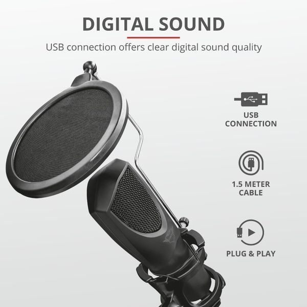 Мікрофон Trust GXT 232 Mantis Streaming USB (22656_TRUST) 361957 фото