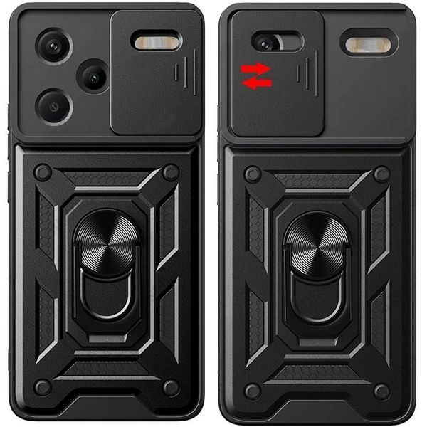 Чохол Ummi Camshield Serge Ring для Xiaomi Redmi Note 13 Pro+ Чорний 396391 фото