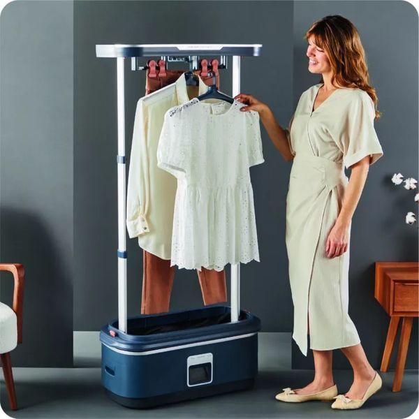 Автоматична парова шафа Tefal Care For You First, 1500Вт, 1200мл, паровий удар -35гр, синій (YT2020E0) 374597 фото