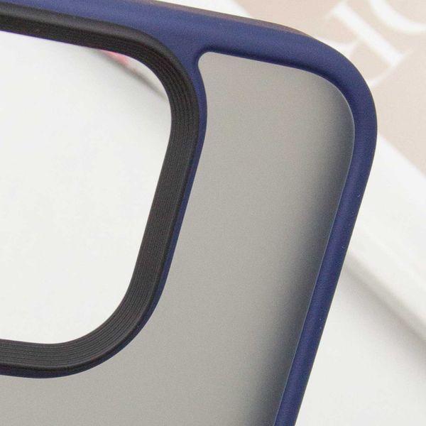 TPU+PC чохол Metal Buttons для Apple iPhone 16 Pro Max (6.9") Синій 318276 фото