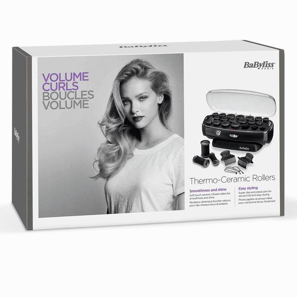 Термо бігуді Babyliss, 50Вт, 90-140 &deg;C, кейс, кераміка, чорний 387623 фото