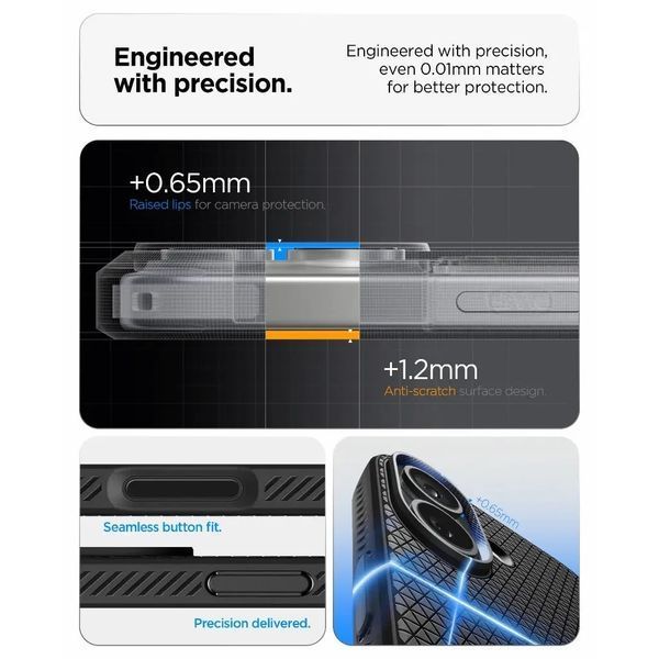 Чохол Spigen для iPhone 17, Liquid Air, Matte Black (ACS10369) 395543 фото