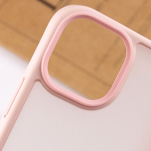 TPU+PC чохол Metal Buttons для Apple iPhone 15 (6.1") Рожевий 275275 фото