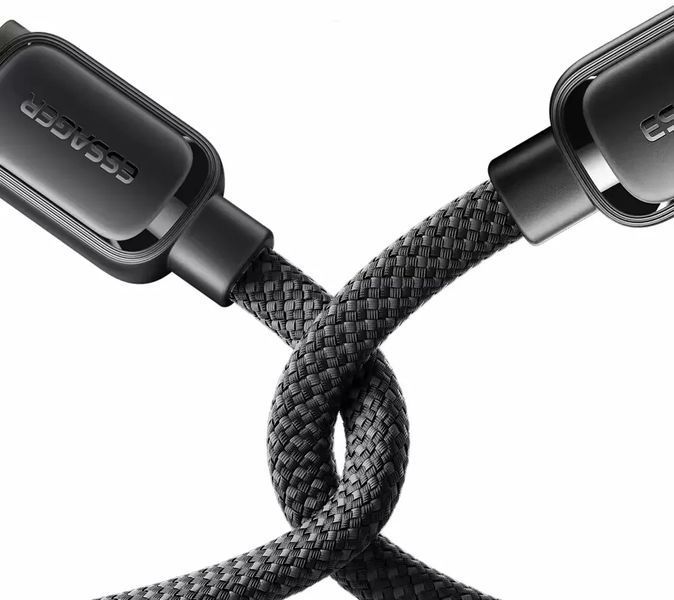 Кабель ESSAGER Jelly Bean Type-C-Type-C 100W Magnetic Data Cable 1M (EXCTT1-TD01-P) Black 317295 фото