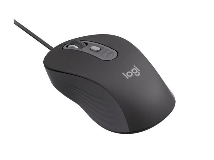 Маніпулятор миша дротова LOGITECH Signature M520 Wired Mouse for Business - GRAPHITE - USB - N/A - EMEA28i-935 - USB-C 388060 фото