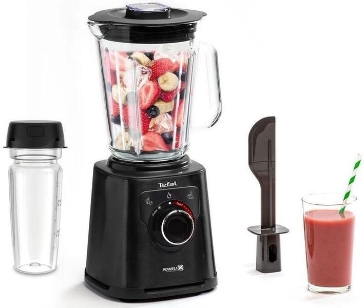 Блендер Tefal стаціонарний Perfectmix+ 1200Вт, чаша-2000мл, ємність для смузі, скло, чорний (BL87G831) 369126 фото