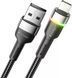 Кабель ESSAGER Colorful LED USB Cable Fast Charging 3A USB-A to Type C 2m (EXCT-XCDA01) Black 315516 фото 2