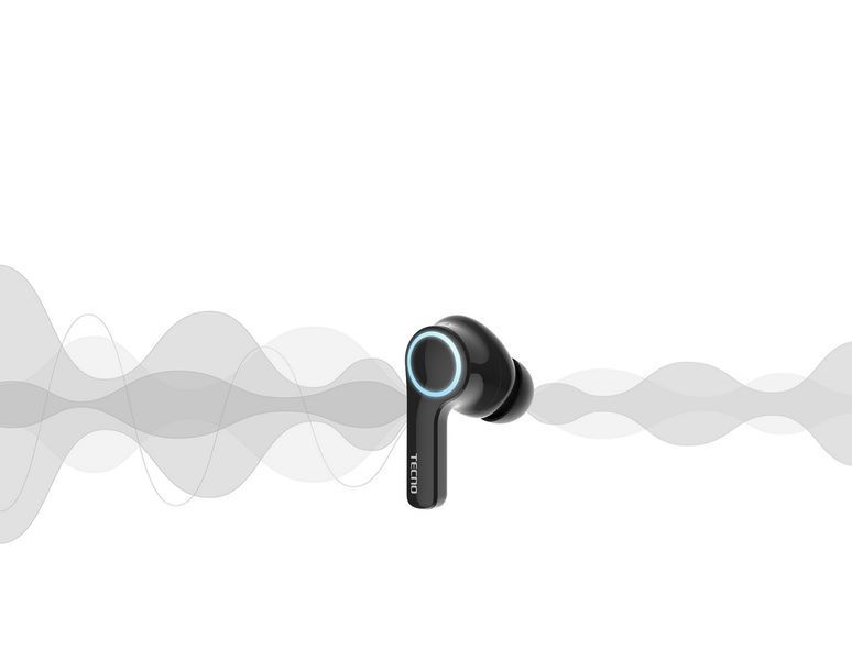 Навушники TECNO Hipods H3 Black (4895180768019) 364883 фото