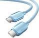 Кабель ESSAGER Breeze USB Cable Type C to Type C 2M 100W (EXCTT1-WLA03-P) Blue 314495 фото 3