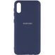 Чехол Silicone Cover My Color Full Protective (A) для Samsung Galaxy A02 Синий / Midnight blue 205276 фото 1