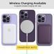 TPU чохол Bonbon Metal Style with MagSafe для Apple iPhone 16 Pro Max (6.9") Фіолетовий / Dark Purple 322921 фото 3