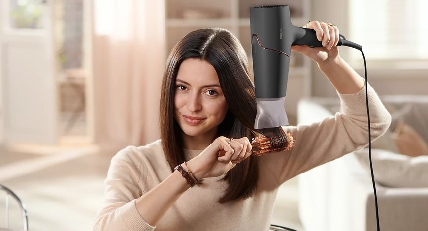 Фен Philips 5000 Series, 2300&nbsp;Вт, 3 режими, дифузор, іоніз-я, хол. обдув, чорний (BHD538/30) 366289 фото