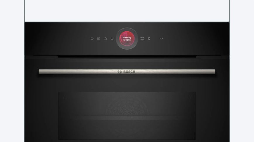 Духова шафа Bosch електрична компактна, 45л, A, дисплей, конвекція, ф-ція мікрохвиль, чорний (CMG7241B1) 363092 фото
