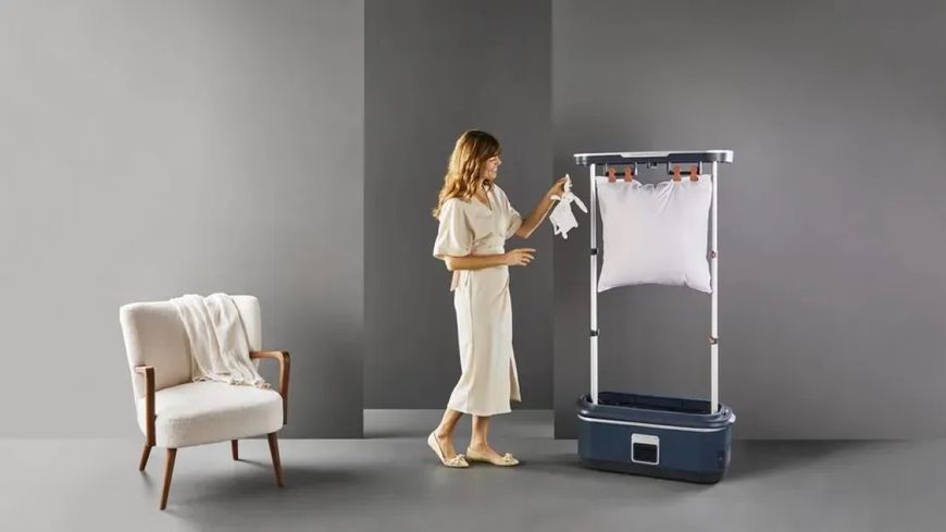 Автоматична парова шафа Tefal Care For You First, 1500Вт, 1200мл, паровий удар -35гр, синій (YT2020E0) 374597 фото