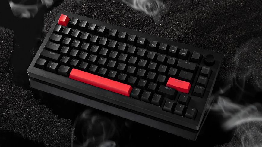 Клавіатура механічна Lemokey X4 84Key, Keychron Brown, USB-A, QMK/VIA, Hot-Swap, EN/UKR, RGB, чорний 381194 фото