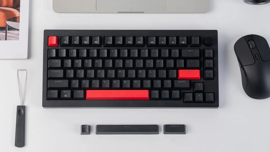 Клавіатура механічна Lemokey X4 84Key, Keychron Brown, USB-A, QMK/VIA, Hot-Swap, EN/UKR, RGB, чорний 381194 фото