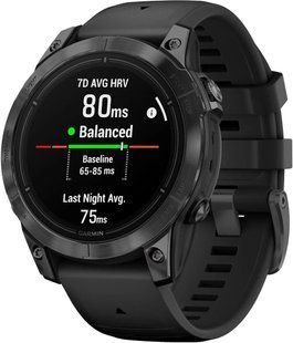Смарт-годинник Garmin Epix Pro Gen 2 51mm Slate Gray w. Black Band (010-02804-20,010-02804-21) 286560 фото