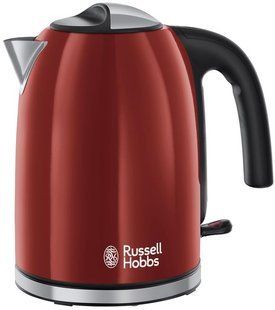 Електрочайник Russell Hobbs Colours Plus 1.7л, метал, червоно-чорний (20412-70) 362491 фото