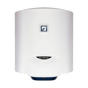 Водонагрівач електр. Ariston круглий BLU1 R PL DRY, 50л, 1,5кВт, сухий тен, мех. кер-ння, C, Італія, білий 362712 фото