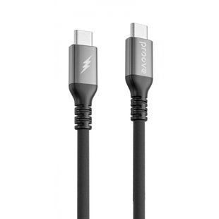 Кабель Proove ReGen Silicone Type-C To Type-C 60W (1M) (CCRS60002201) Black 316289 фото
