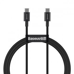 Кабель Baseus Superior Series Fast Charging Data USB кабель Type-C To Type-C 100W 1М (CATYS-B01) Black 252273 фото