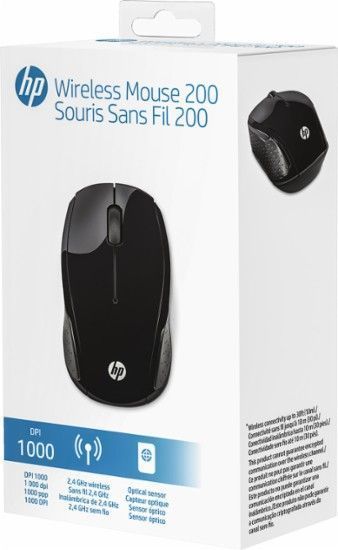 Миша HP 200, WL, чорний (X6W31AA) 372529 фото