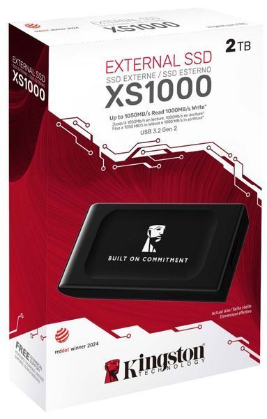 Портативний SSD Kingston 2TB USB 3.2 Gen 2 Type-C XS1000 (SXS1000/2000GA) 380620 фото