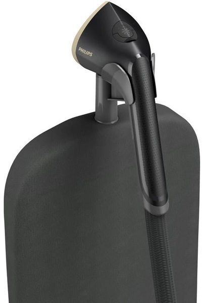 Відпарювач Philips вертикальний 3000 Series, 2000Вт, 2000мл, постійна пара - 40гр, стійка,вішалка, керам. підошва, чорний (STE3170/80) 375151 фото