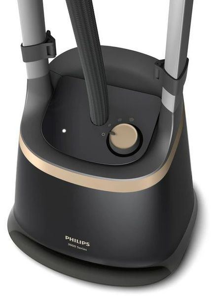 Відпарювач Philips вертикальний 3000 Series, 2000Вт, 2000мл, постійна пара - 40гр, стійка,вішалка, керам. підошва, чорний (STE3170/80) 375151 фото