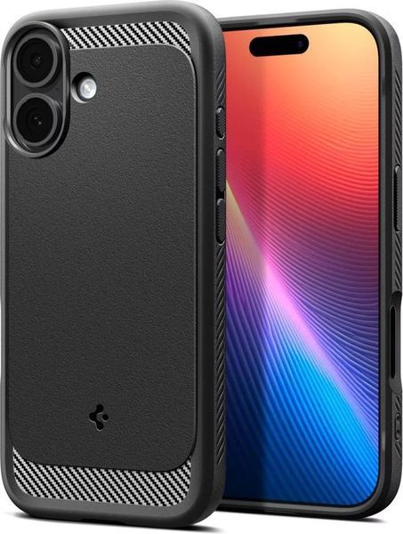 Чохол Spigen для iPhone 17, Rugged Armor MagFit, Matte Black (ACS10367) 395556 фото
